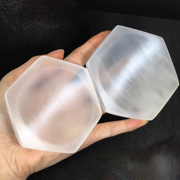 Selenite Hexagon Bowl