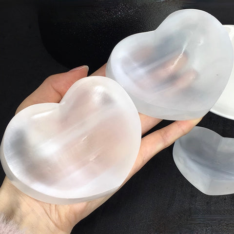 Selenite Heart Bowl