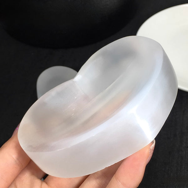 Selenite Heart Bowl