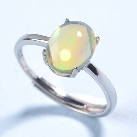 Opal Ring 925 Sterling Silver