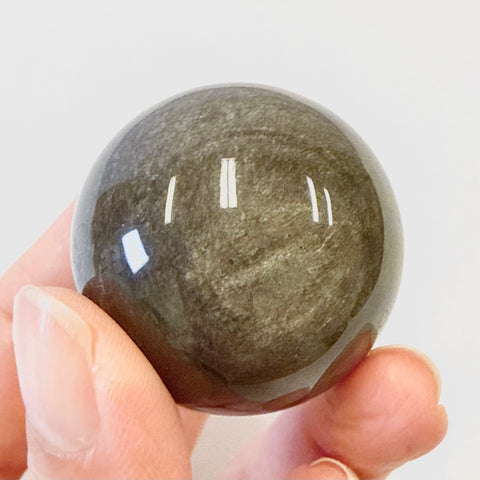 Silver Sheen Obsidian Sphere 3.5cm