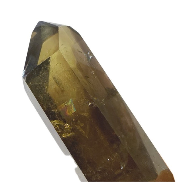 Smoky Citrine Tower with Rainbows 4