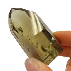 Smoky Citrine Tower with Rainbows 2