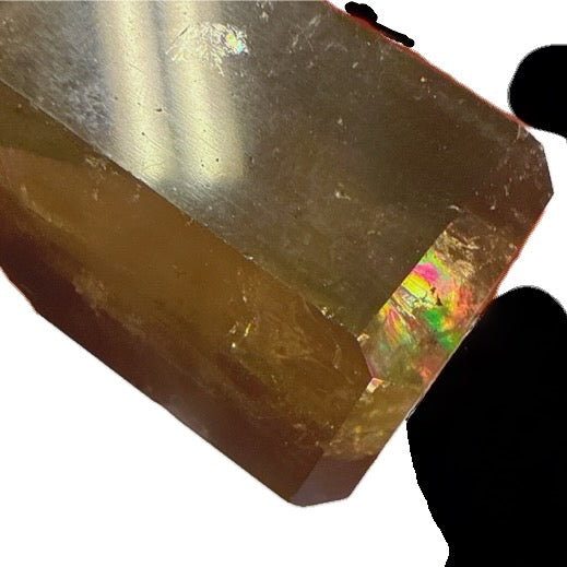 Smoky Citrine Tower with Rainbows 4