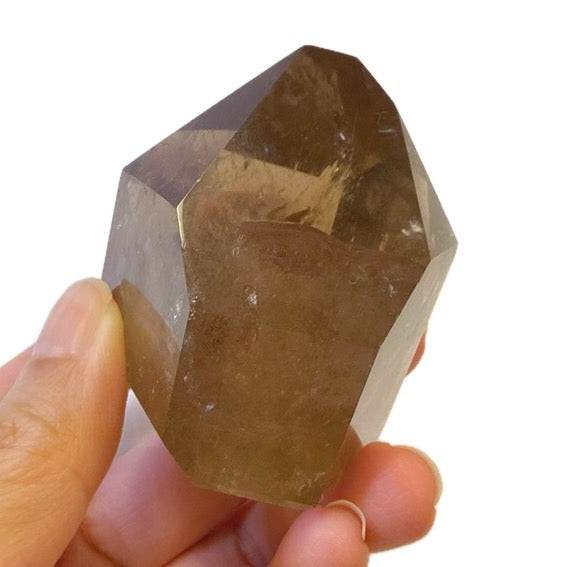 Smoky Quartz Tower with Rainbows 1