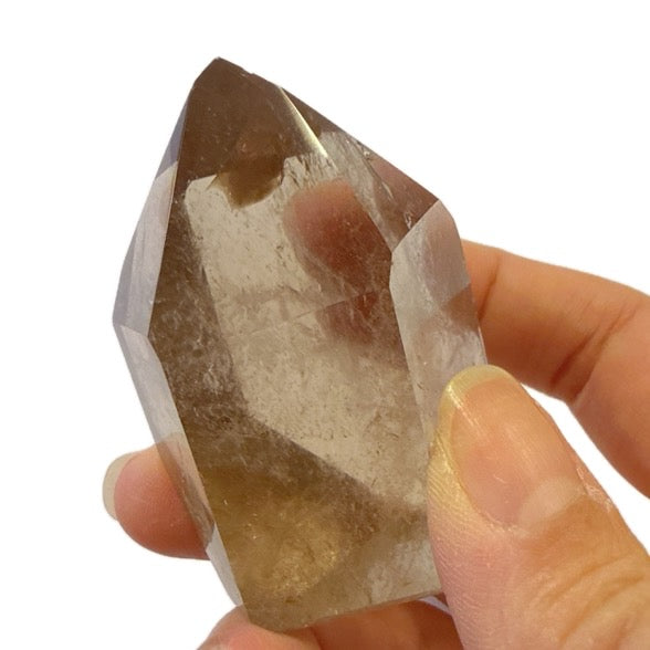 Smoky Quartz Tower with Rainbows