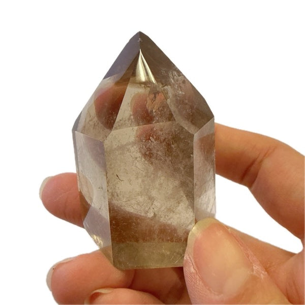 Smoky Quartz Tower with Rainbows