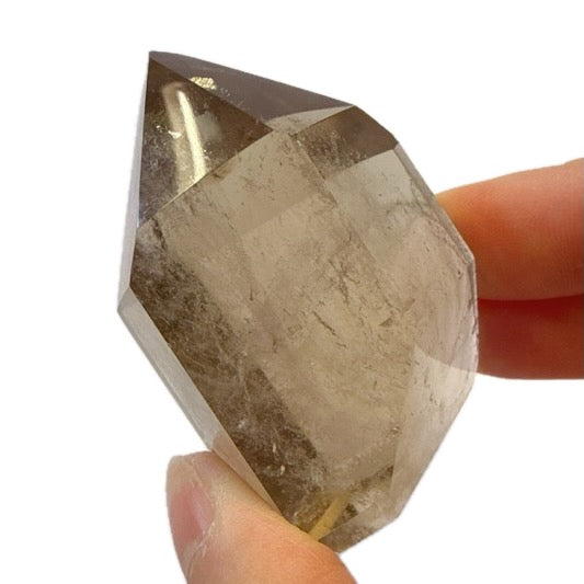 Smoky Quartz Tower with Rainbows