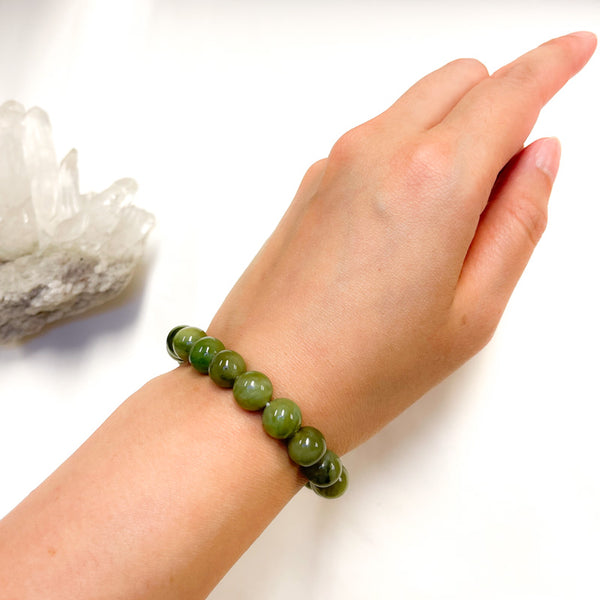 Nephrite Jade Bracelet 10mm B