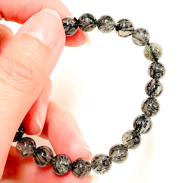 Black Rutile Quartz Bracelet