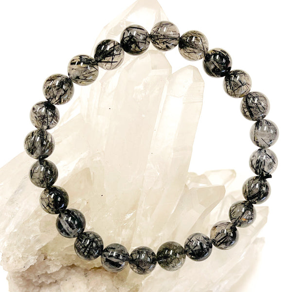 Black Rutile Quartz Bracelet