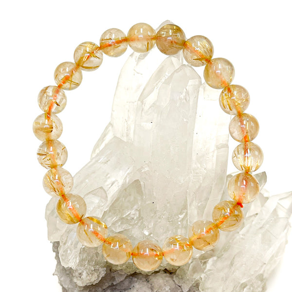 Golden Rutilated Quartz Bracelet