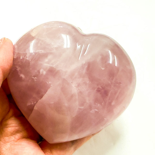 Rose Quartz Heart 8cm