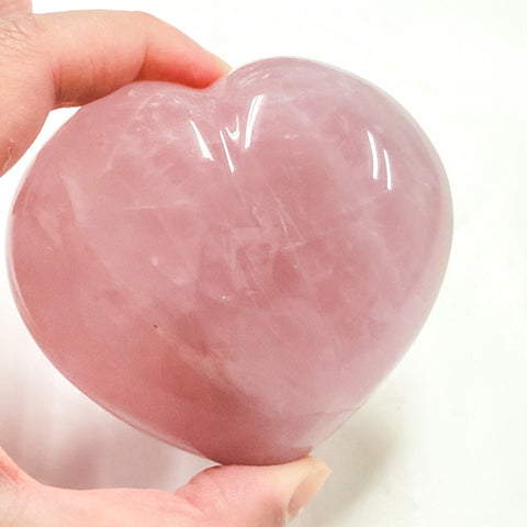 Rose Quartz Heart 8cm