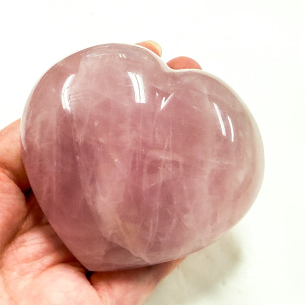 Rose Quartz Heart 8cm