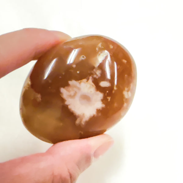 Cherry Blossom / Flower Agate Palm Stone 2