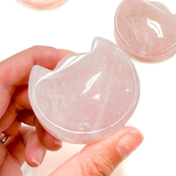 Rose Quartz Kitty Cat Bowl