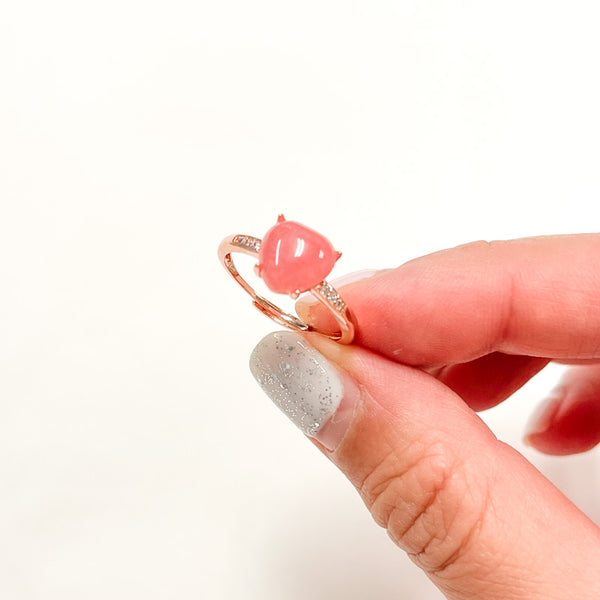 Rhodochrosite Ring