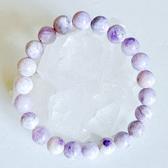 Violet Flame Opal Bracelet 8.5mm (Rare)