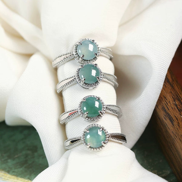 Jade Ring 925 Sterling Silver