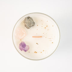 Aquarius - Personalised Crystal Candle