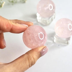 Rose Quartz Sphere 3-4cm