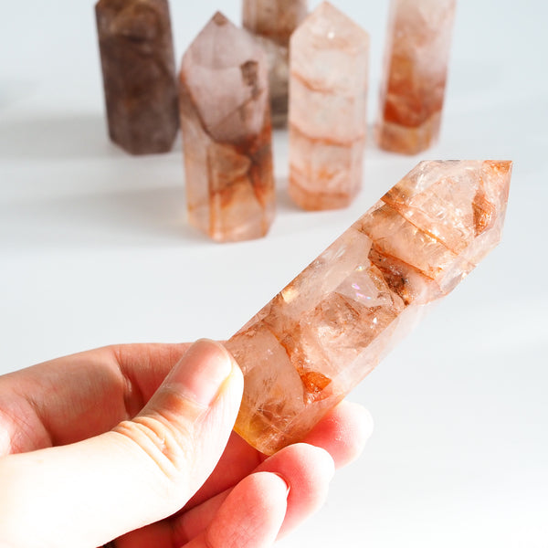 Fire Quartz Tower 8cm