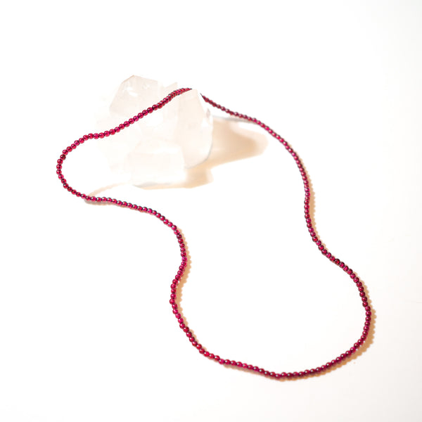 Garnet 3 Loops Bracelet/Necklace