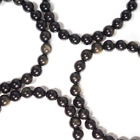 Gold Sheen Obsidian Bracelet