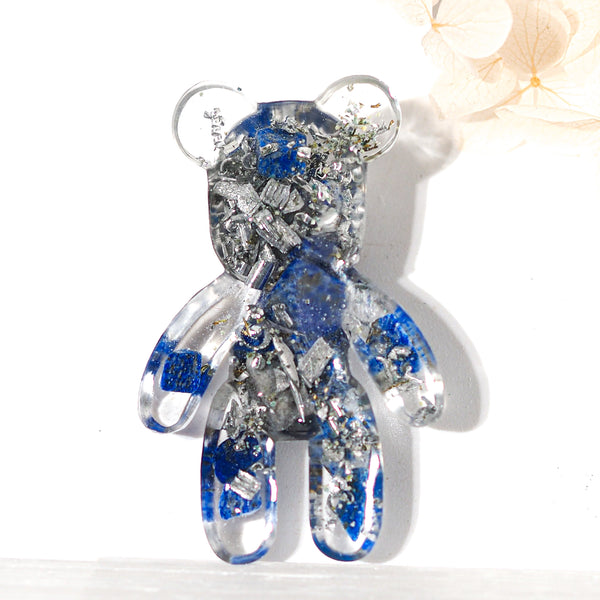 Teddy Bear Shape Orgonite | lapis Lazuli | Throat Chakra