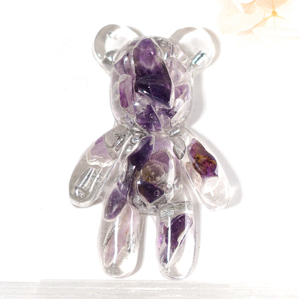 泰迪熊 Orgonite |紫水晶|第三眼脈輪