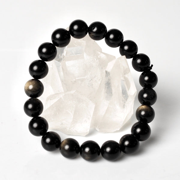 Gold Sheen Obsidian Bracelet