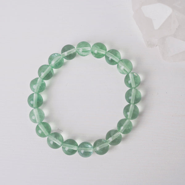 Green Fluorite Bracelet 9mm