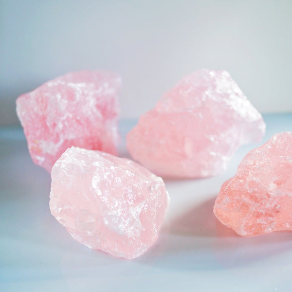 Rose Quartz Raw Medium
