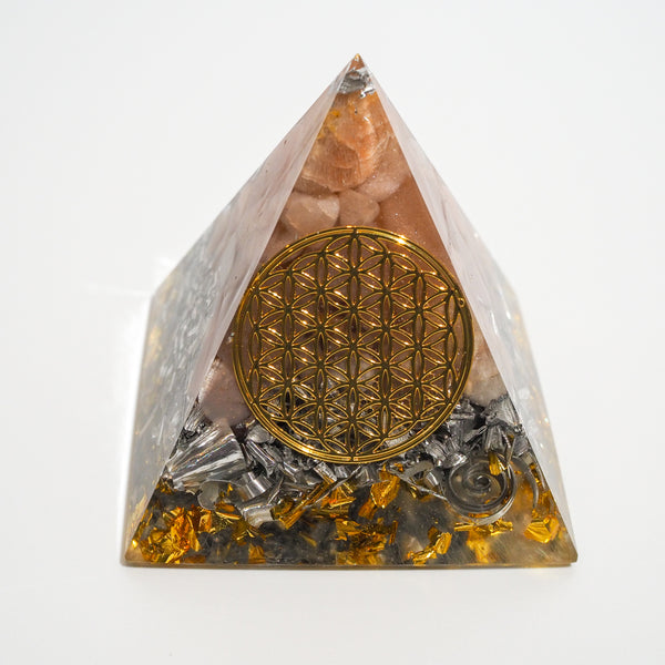 Pyramid Orgonite | Sunstone | Solar Plexus Chakra