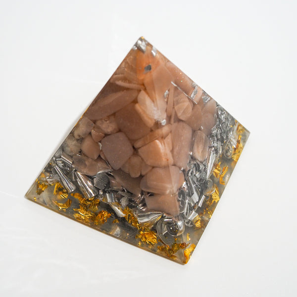 Pyramid Orgonite | Sunstone | Solar Plexus Chakra