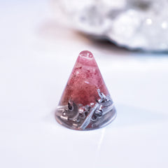 Mini Orgonite | Strawberry Quartz | Heart Chakra