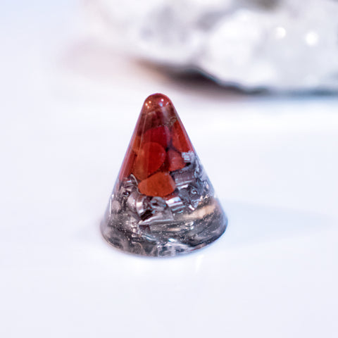Mini Orgonite | Red Jasper | Base Chakra