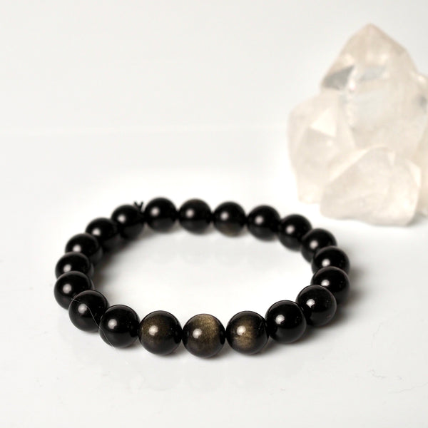 Gold Sheen Obsidian Bracelet